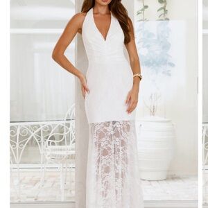 White Lace Maxi Dress